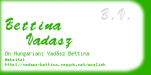 bettina vadasz business card