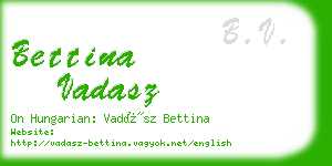 bettina vadasz business card